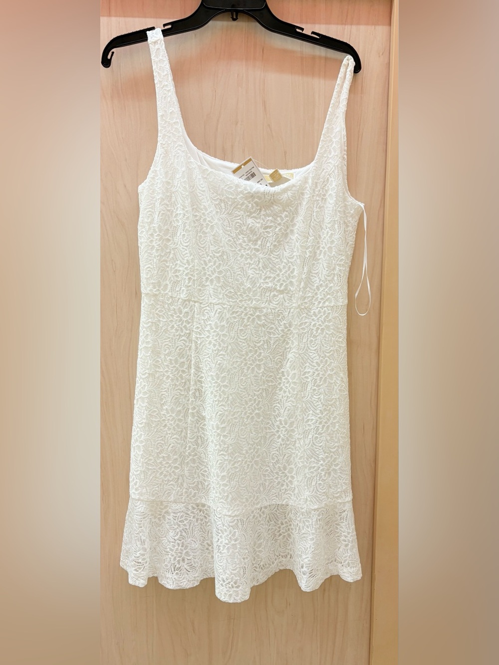 Michal kore lace White Lace Sleeveless Dress